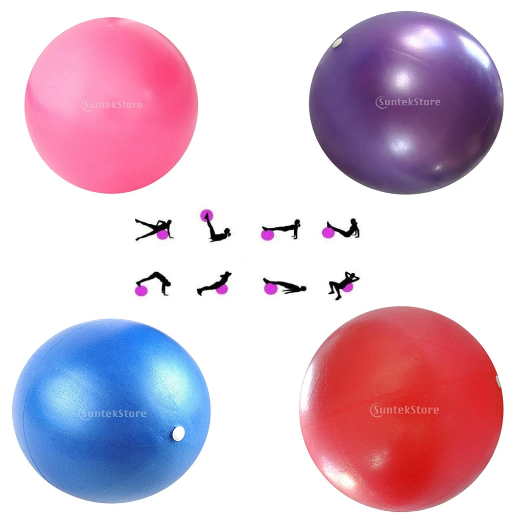15cm Pilates Ball Yoga Workout Exercise Fitness Swiss Ball Purple Pink Blue Red