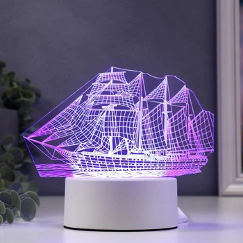 

Lamp "Fregat" LED RGB from the network 10x17.8x16.4cm
