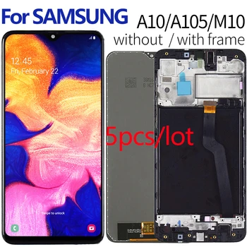 

5pcs/lot For Samsung Galaxy A10 A105 A105F LCD Display Touch Screen Digitizer Replacement M10 M105 M105F SM-A105F LCD Display