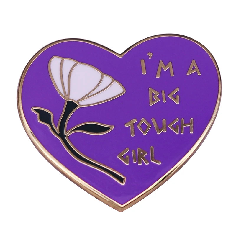 Hercules Inpsired Megara I'm a Big Tough Girl Lapel Pin Animation Movie Fans Wonderful Collection