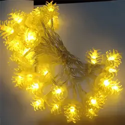 20mBattery питание сосновый конус светодиоды гирлянда Рождественская елка, праздничный свет для украшения гирлянды лампа для свадьбы