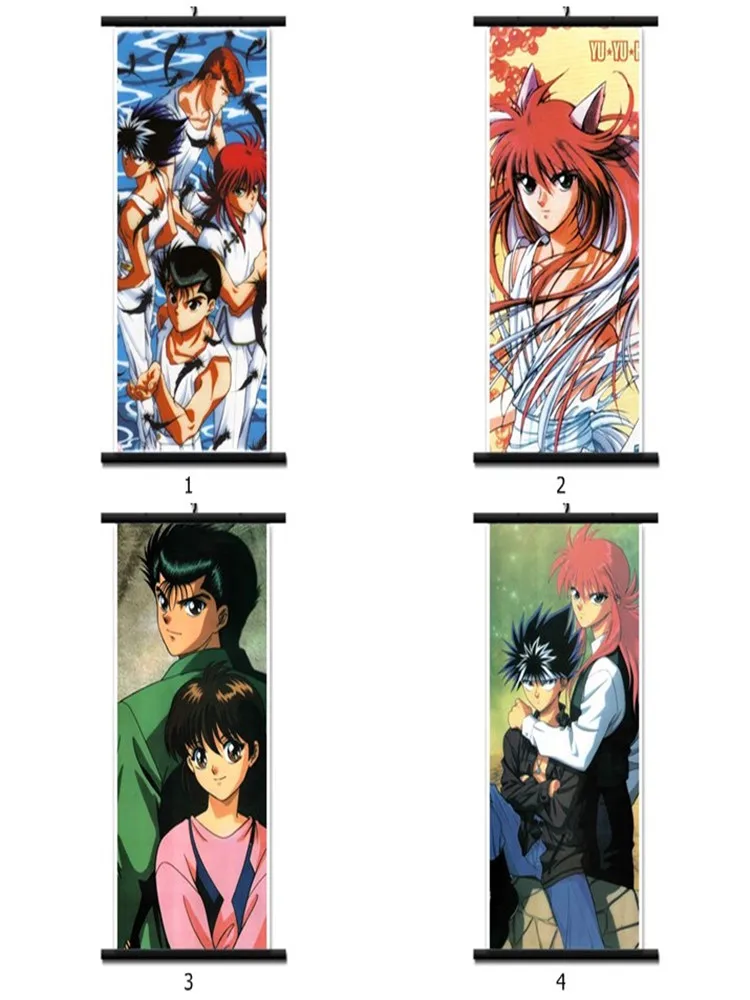Японское аниме Yu Hakusho Urameshi Yuusuke Hiei Yukimura Keiko домашний Декор настенный свиток | Дом и