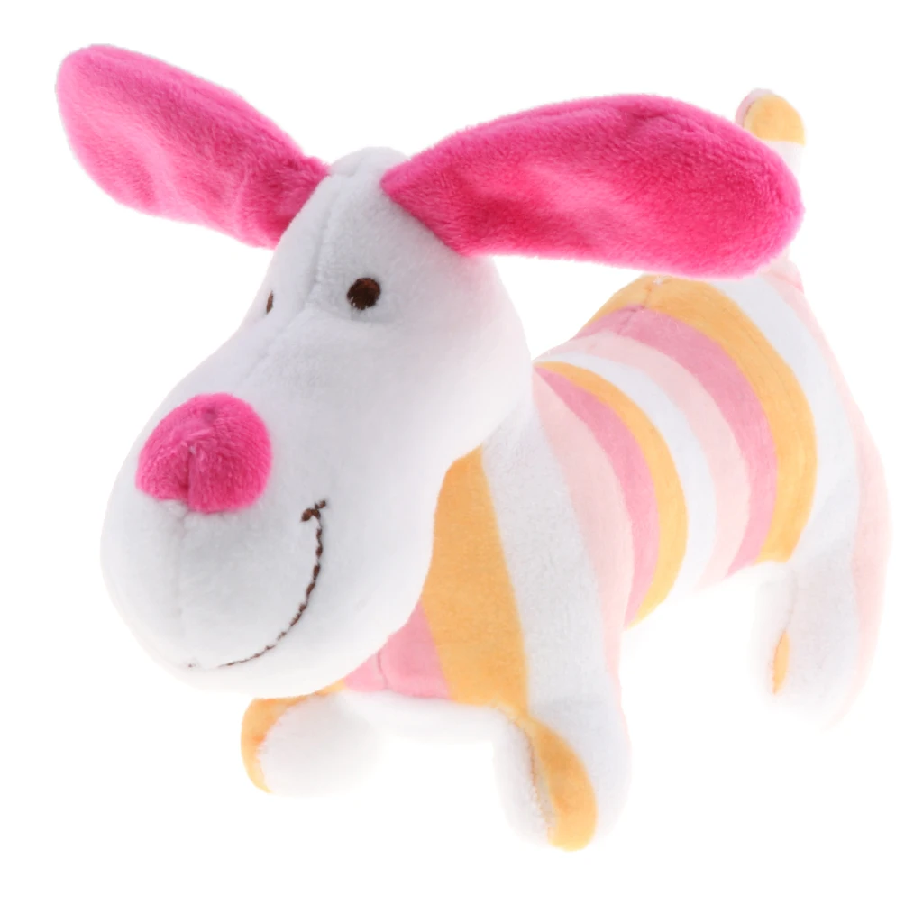 Novelty Stuffed Dog Shaking Bell Baby Rattle Toys Soft Plush Animal for Infants Boys Newborn Girls