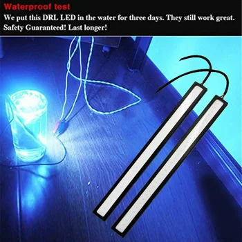

Car Daytime Running Lights Lamp Day Aluminum 500LM DRL Fog COB Waterproof