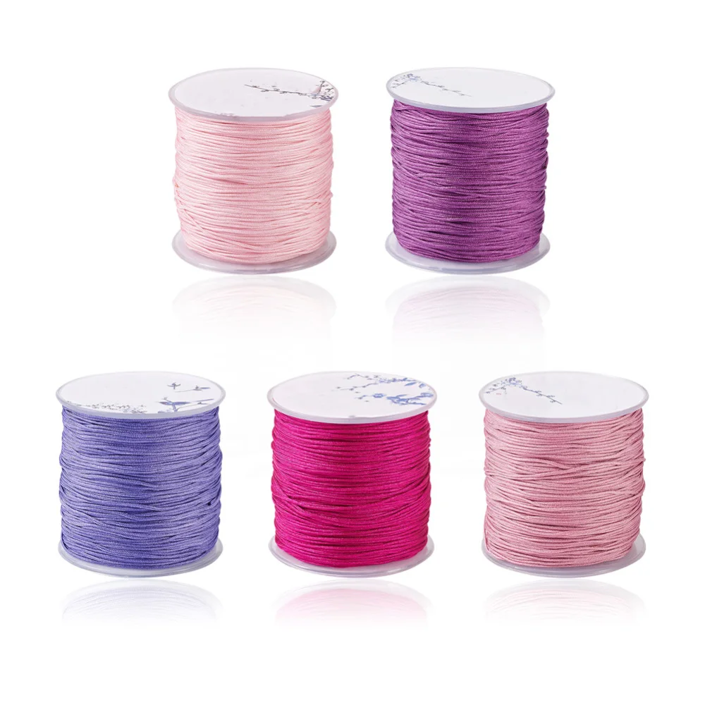 25m 0.8mm 1mm 1.5mm 2mm Cotton Cord Nylon Thread Cord Chinese Knot Plastic  String Diy Rope Bead Bracelet Necklace Jewelry Making - Jewelry Findings &  Components - AliExpress