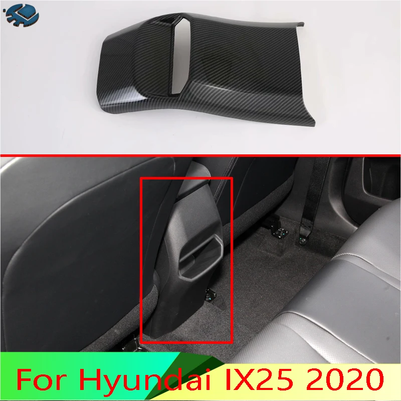 Для hyundai IX25 2020 автомобильные аксессуары из углеродного волокна стиль покрытый