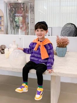 

Boys Pullover Sweater Children New Korean Version of the Top Baby 2020 Spring and Autumn Loose Western Style Spring