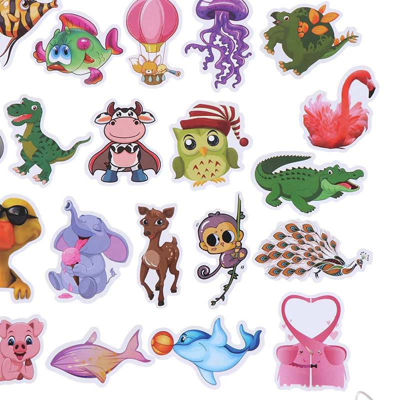 50PCS  Starfish Pig Kid Stickers For Girls Travel Case Bicycle Laptop Notebook Anime Stickers Set Animal Cartoon Stickers