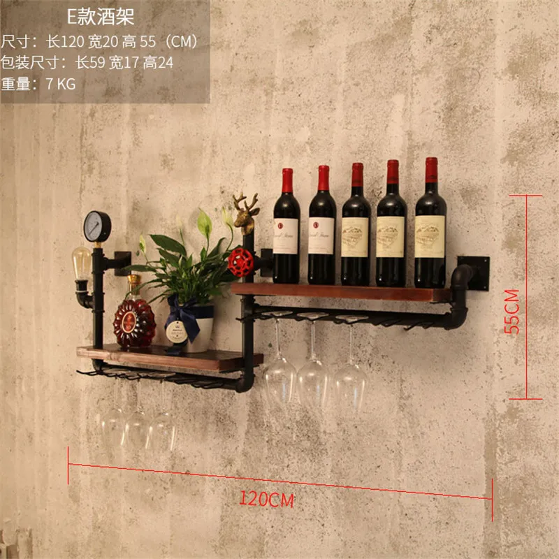 CF3 наклонные типы 1-16 бутылок Современный Железный настенный винный держатель простой подвесной Винный Стеллаж Holde CF