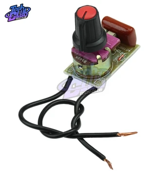 

2PCs Solderless 100W Switch Speed Regulation Module Dimmer for Arduino Dimming Light Board AC Motor Switch Potentiometer MAC97A6