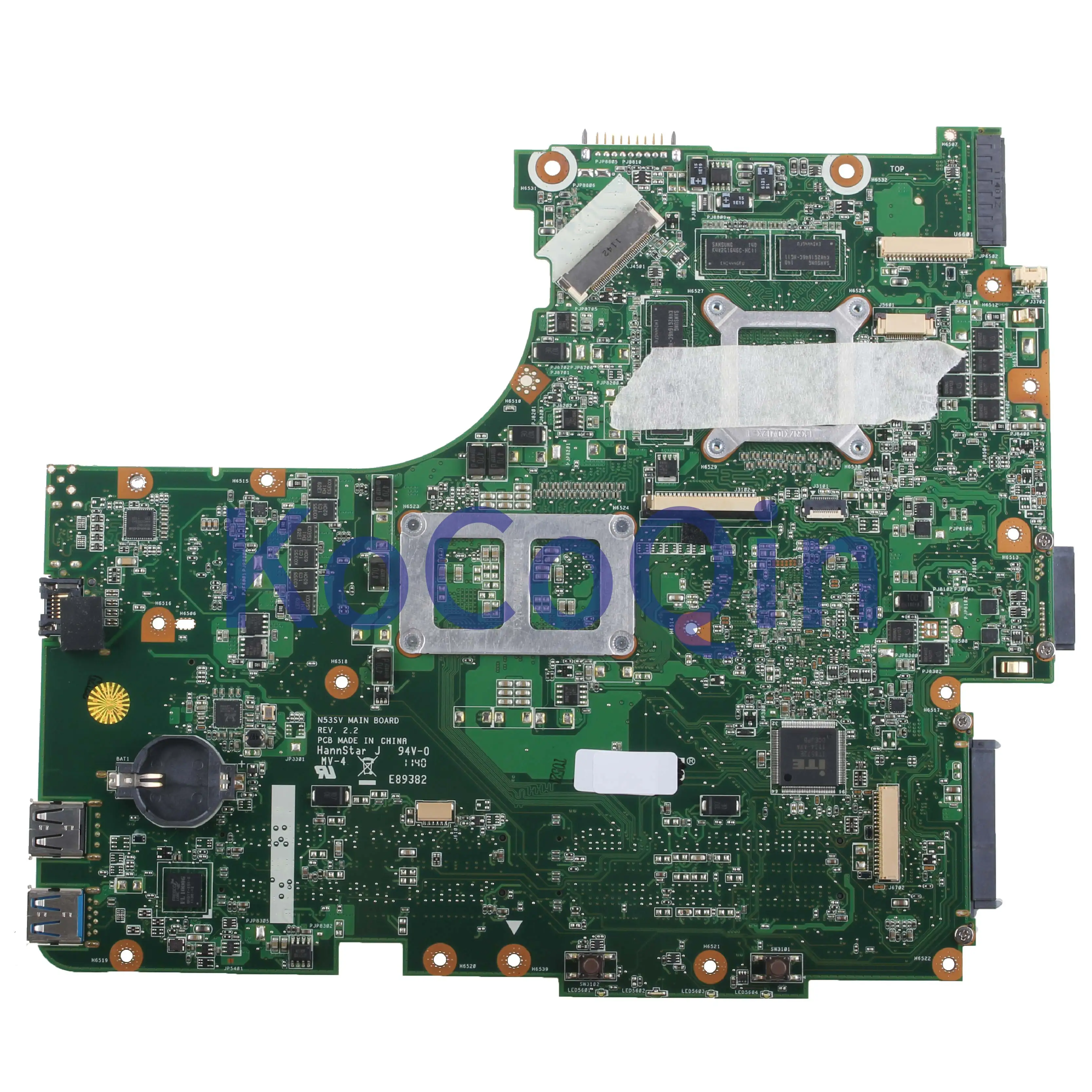 Kocoqin Laptop Motherboard For Asus Gt630/2gb 4*slots N53sn N53sm N53sv N53s  Mainboard Rev.2.2 Hm65 N12p-gt-a1 60-n4pmb1300 - Laptop Motherboard -  AliExpress