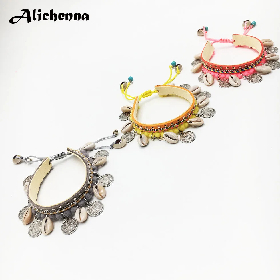 

Friendship Bracelet Bohemian Natural Shell Handmade Alloy Bracelets for Women Fashion Leather Activity Knot Charm Bracelet Gift