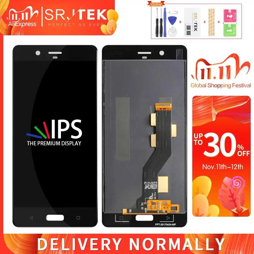Srjtek экран для Nokia 8 N8 LCD Touch 5 3 '&#x272560*1440 дисплей дигитайзер сборка стекло сенсор