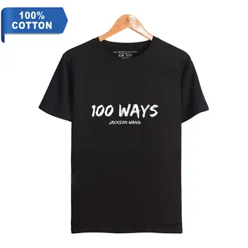 

Got7 Menber Team Wang Jacson Short Sleeve Summer T-shirt Cotton Summer Kpop Casual 100 Ways Album Highstreet Men/women Tee Print
