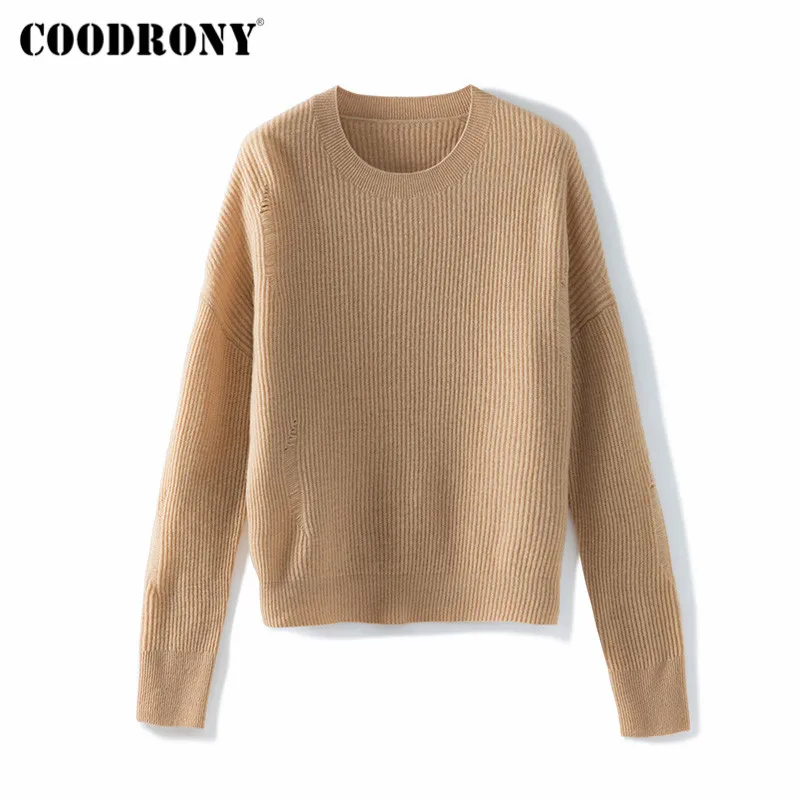 COODRONY Brand New Autumn Winter Elegant Soft Wool Female Jumpers 2020 Streetwear Pure Color Slim Women Pullover Sweaters W1171