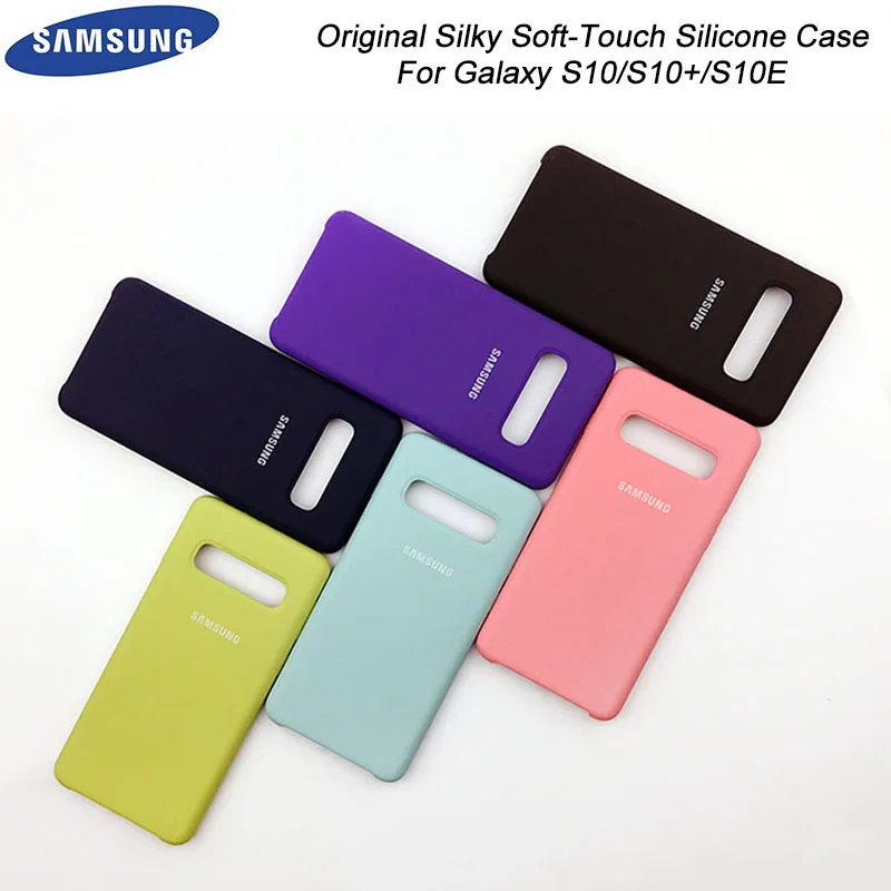 

Original Samsung Galaxy S10E Case Protective Silky Silicone Cover Soft-Touch Phone Shell voor Samsung Galaxy S10 Plus S10 lite