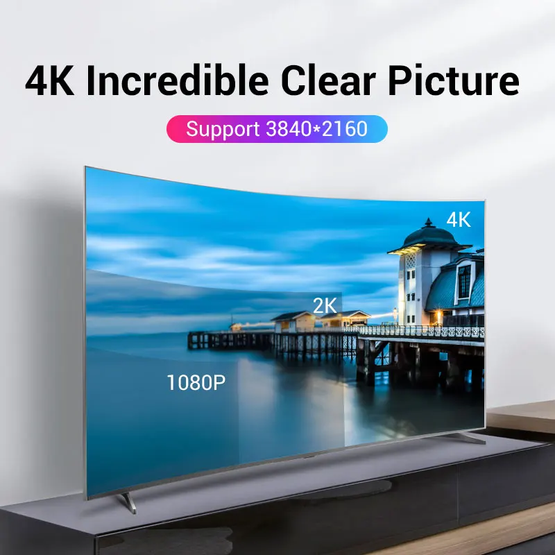 Vention кабель порта дисплея 4K 60Hz порт для Порт Кабель видео ПК ноутбука ТВ проектор