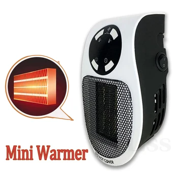 

500W Portable Electric Heater Smart Space Heater Desktop Household Wall Handy Heating Stove Radiator Room Heater