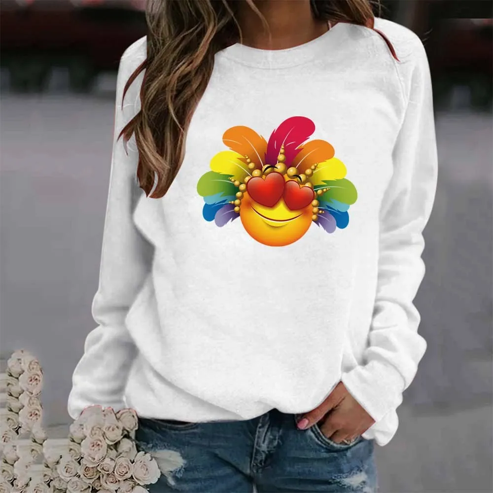 Woman Sweatshirts Female Hoodie Long Sleeves O-neck Pullovers 2024Trend Sporty Fashion Tracksuit Harajuku Clothes Woman Clothing