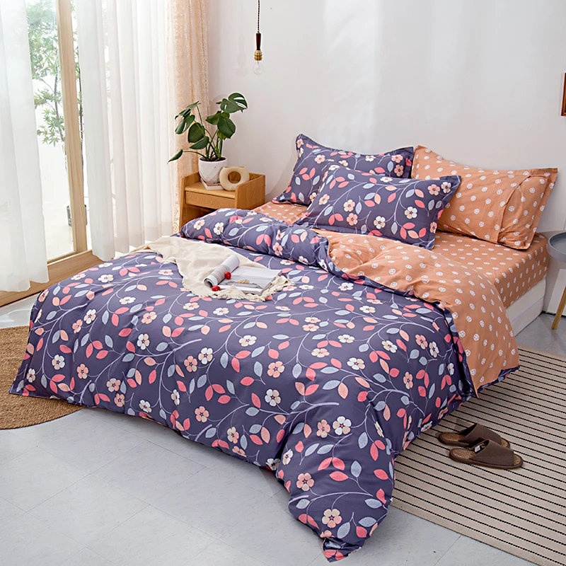 Drap housse violet Percale - LIAKI à Dunkerque