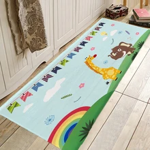 Забавный коврик для кухонной и входной двери, Противоскользящий коврик для ванной комнаты, прихожая, 50x80 см, современный мультяшный дизайн