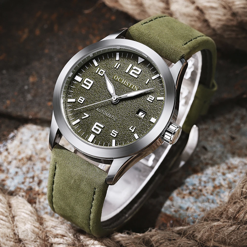Mechanical Watch OCHSTIN Men Automatic Luxury Casual Dress Military Outdoor Sports Army Mens Wristwatches Waterproof