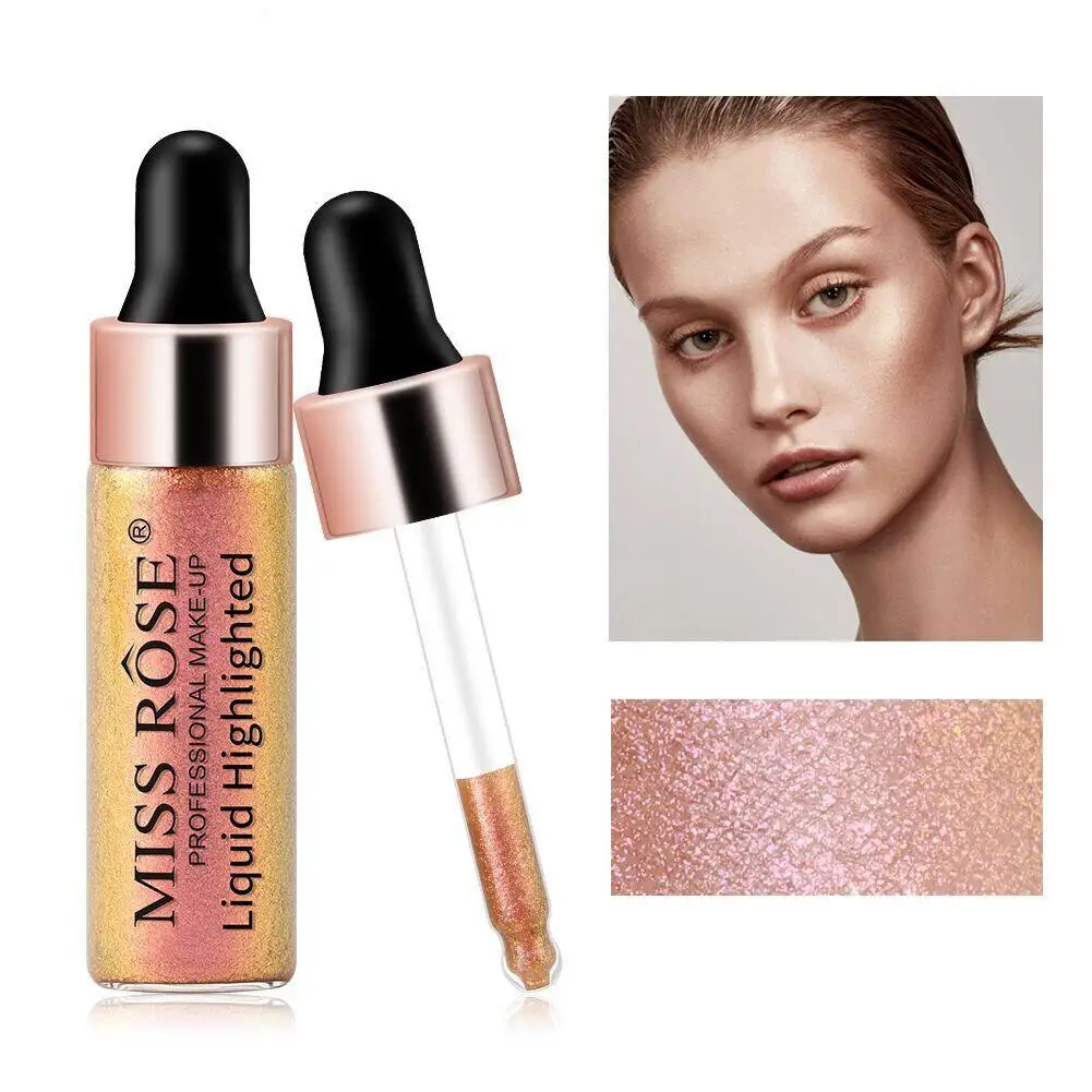 

Long Lasting Illuminator Highlighter Palette Facial Contour Shimmer Powder Blush Brightener Liquid Glow Kit Professional Makeup
