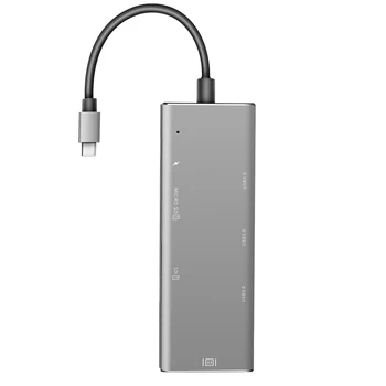 

Yc740 New Type-C Hub Docking Station 7 Port Typec Expansion Hdmi Low Temperature for Accessories Usb