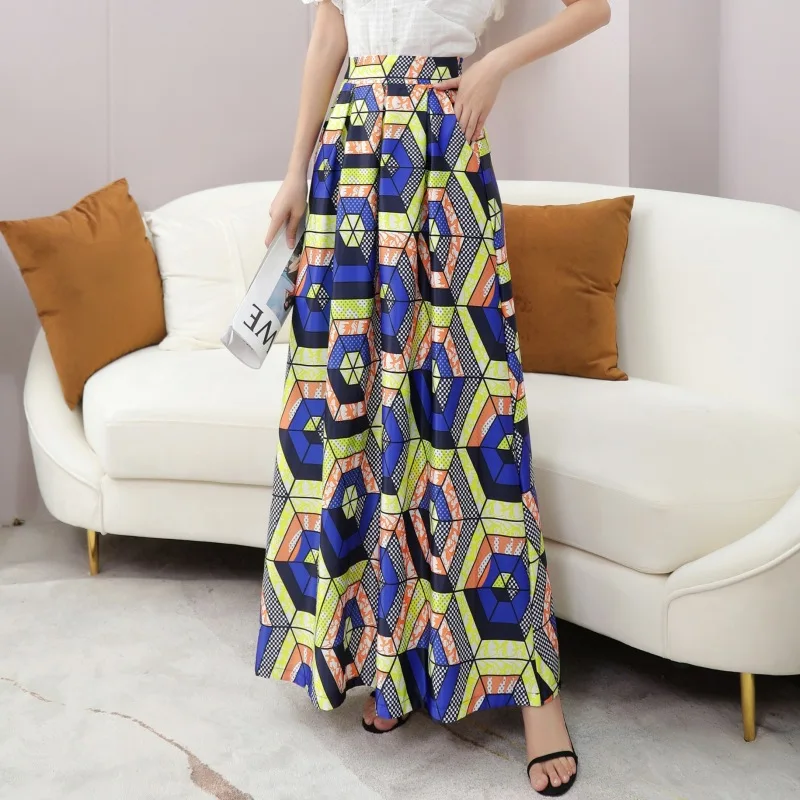Gonne lunghe Vintage floreali taglie forti 3XL per donna Boho estate 2022  Jupe Femme tasca a vita alta Indie Folk Maxi gonna donna - AliExpress  Women's Clothing