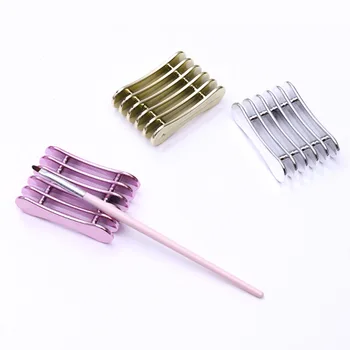 

Metal Five Grid Nail Brush Rack Nail Art Tool Stand Manicure