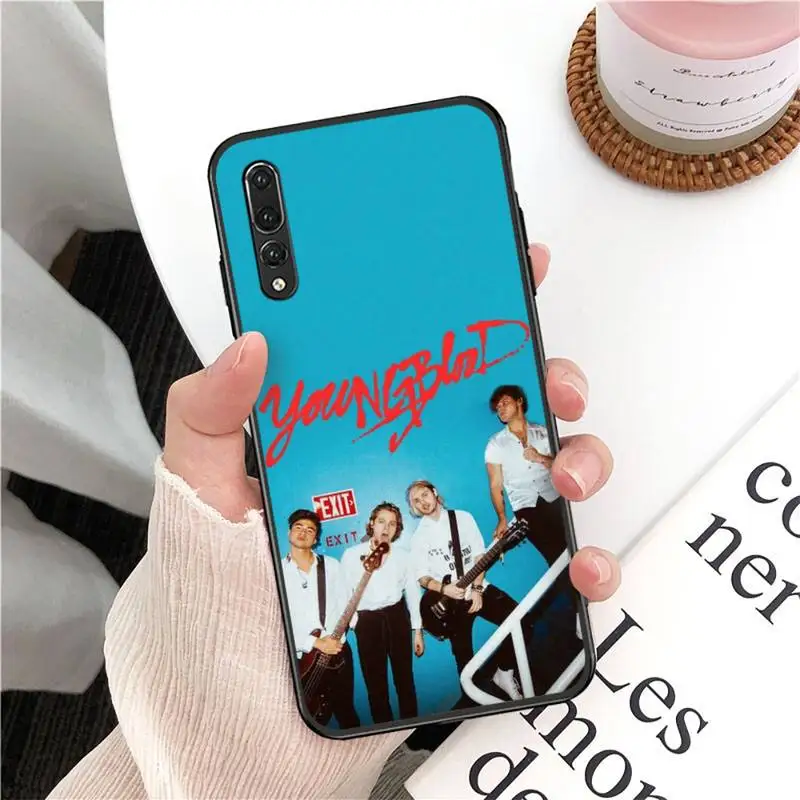 TOPLBPCS 5SOS мягкий черный чехол для телефона Huawei P20 lite P40 mate 10 20 pro P smart 2019 Y7 P30