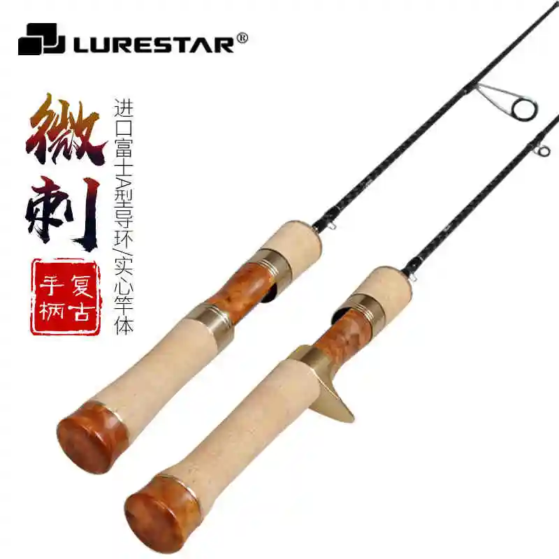 

LURESTAR 1.4m FUJI Guide Stream Micro Spinning Casting Fishing Rod 83g 2pcs Power L Action XF Lure WT1-8g Utralight Fishing Rods