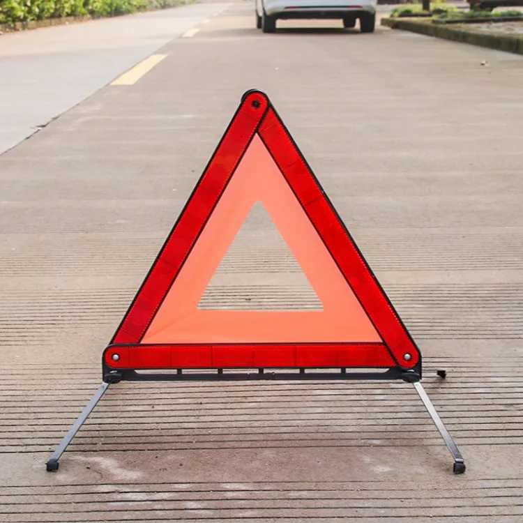 

Automotive Warning Triangle Tripod Car Fault Reflective Parking Safe National Standard Tripod Red Box
