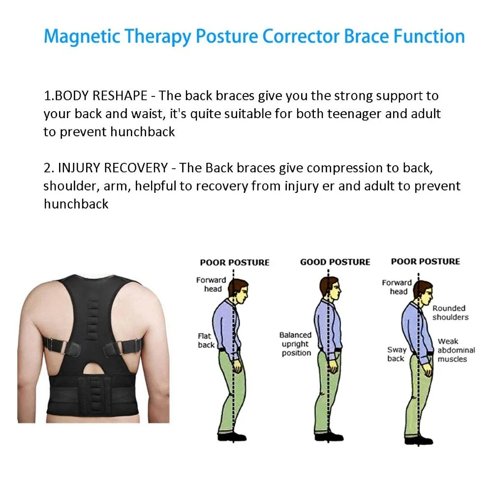 Terapia magnética Cinto de Suporte Traseiro, Corretor