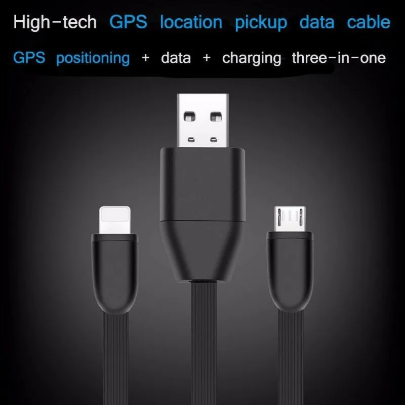 

USB Charging Data Transfer Cable GPS Locator Line Tracking Cord Compatible with SIM Card 3 in 1 GIM Answer Monitor