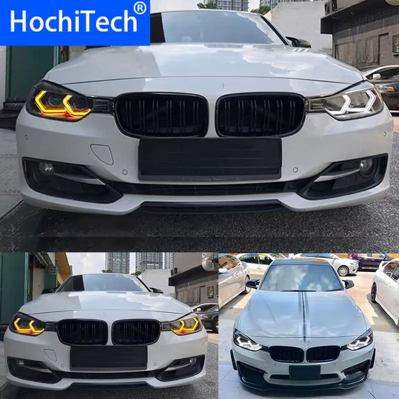 Для BMW 3 серии F30 320i 328i 335i 330i 340i 318i белый и янтарный M4 Знаковый стиль комплект