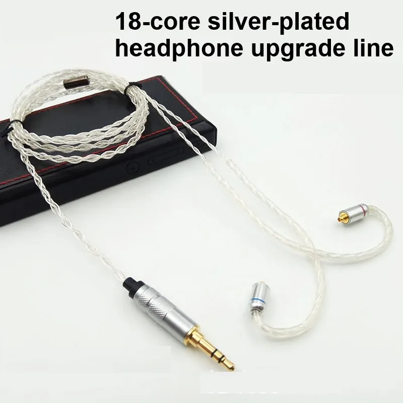 

18-core silver-plated HiFi upgrade line headset line for ie8 ie80 for Shure se215 535 for ATH IM50 IM70 for Sennheiser HD