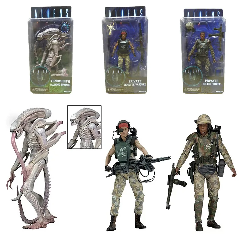 

Predator NECA 9th Wave Albino Special Shape Aliens Vasquez Mobile Garage Kit Model Ornaments