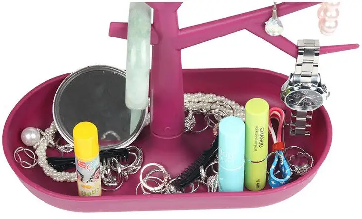 Plastic Tree Stand Necklace Organizer Jewelry Earings Holder Jewelry Necklace Ring Earring Display Jewllery Organizer Show Rack