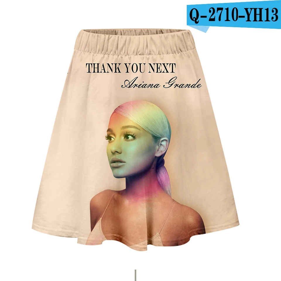 Ariana Grande 3D Harajuku повседневные новые стильные Harajuku поп юбки новые сексуальные Kpops Женские повседневные горячие продажи модные юбки - Цвет: Хаки