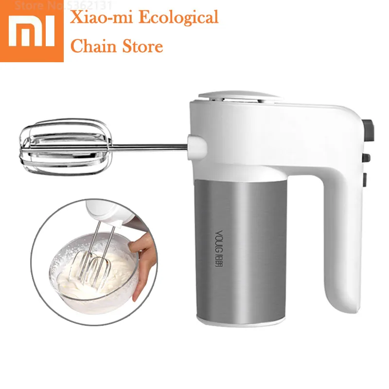 Xiaomi Automatic Mixer Electric Egg Beater Foamer Stainless Steel Self Turning Whisk Egg Cream Stir