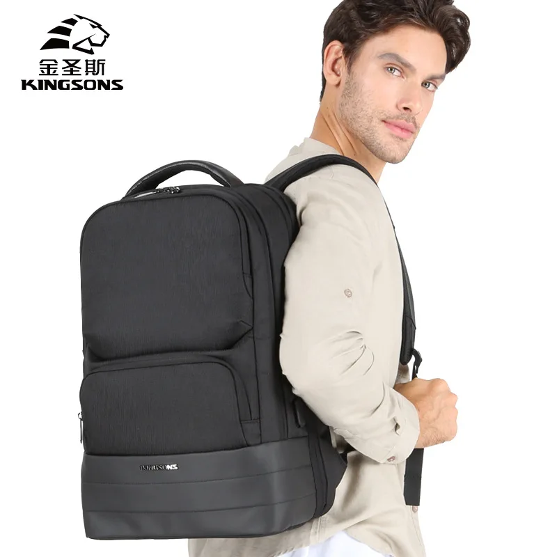 Kingsons сумка для ноутбука 15," ноутбук компьютер рюкзак USB зарядка Студенческая дорожная деловая сумка