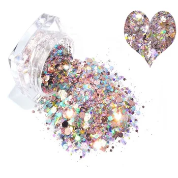 

12 Bottles Glitter, chunky glitter,chunky mix, pink glitter, pink chunky glitter, polyester glitter, glitter shaker, nail art,