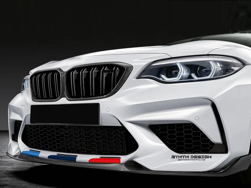 Mp стиль сухой углеродного волокна решетки рамки крышка гриль Высокое качество для BMW F87 M2C M2 соревнований