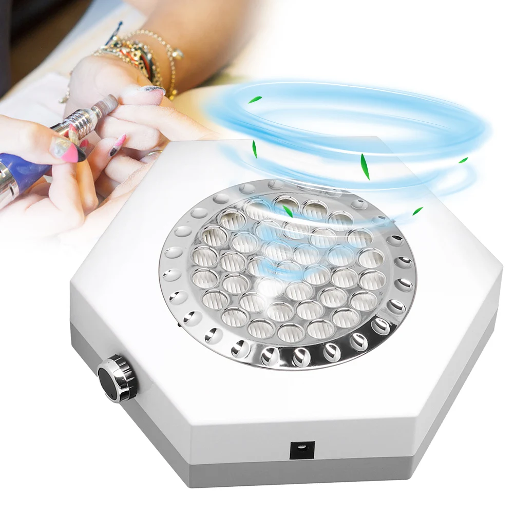 80W Portable Nail Dust Collector Electric Vacuum Cleaner Extractor Large Fan Chip Outlet for Art Manicure | Красота и здоровье