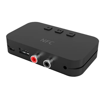 

Music Receiver 3.5mm Jack Vehicle Bluetooth Receiver Bluetooth Adapter 5.0 With Microphone For Car TV Speakers Auto ON/OFF
