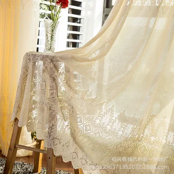 

Modern and Simple Home Curtains Are Suitable for Living Room Hotel Bedroom Window Screen European Luxury Window Screen