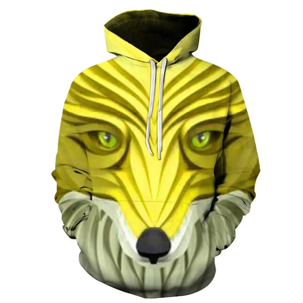 yellow fox hoodie