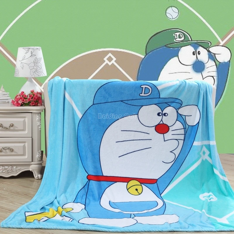 Мультфильм Одеяло с человеком пауком теплый мягкий Doraemon Ститч Marie Cat коралловый флис плед на кровать диван портативный простыни покрывало - Цвет: Темный хаки