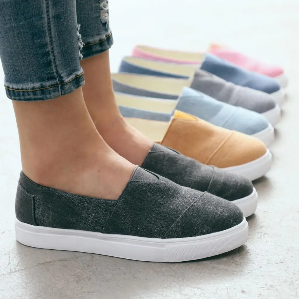 

Women Flats Shoes Slip On Casual Ladies Canvas Shoes Espadrilles Shoes Woman Flats Ladies Loafers White Moccasins